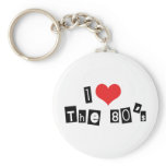 Jag älskar 80-tal Keychain