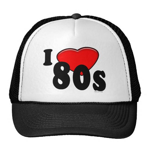 Jag älskar 80-talhatten baseball hat