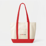 Jag älskar 8 bet tote bag