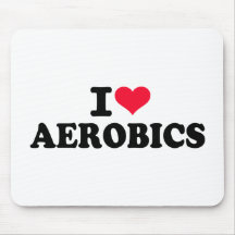Jag älskar aerobics musmatta