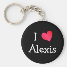 Jag älskar Alexis Nyckelringar