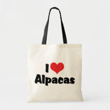 Jag älskar Alpacas Tygkasse