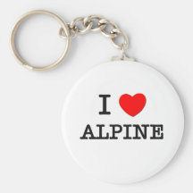 Jag älskar alpint nyckel ringar