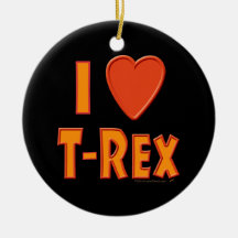 Jag älskar älskare för den T-Rex TyrannosaurusRex  Julgranskula