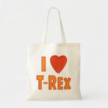 Jag älskar älskare för den T-Rex TyrannosaurusRex  Tote Bags