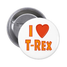 Jag älskar älskare för den T-Rex TyrannosaurusRex  Knapp Med Nål