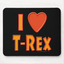 Jag älskar älskare för den T-Rex TyrannosaurusRex  Musmattor