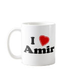 Jag älskar amiren kaffe mugg