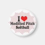 Jag älskar ändrad gradsoftball magneter för kylskåp