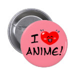 Jag älskar Anime Knappar