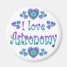 Jag älskar astronomi magnet för kylskåp