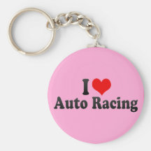 Jag älskar Auto tävla Nyckel Ring