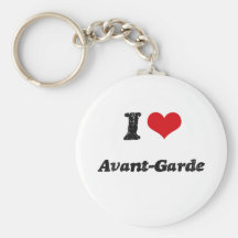 Jag älskar avantgarde nyckel ring