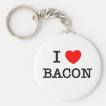 Jag älskar bacon nyckelring