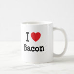 Jag älskar baconhjärtaT-tröja Kaffe Koppar