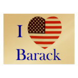 Jag älskar Barack Visit Kort