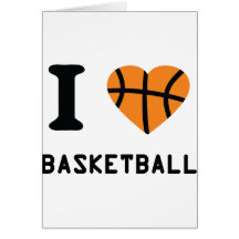 Jag älskar basket kort