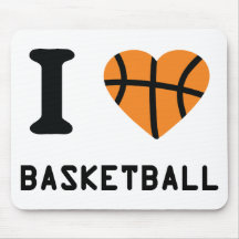 Jag älskar basket mus mattor