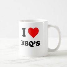 Jag älskar Bbq (mat) Kaffe Kopp