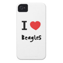 Jag älskar Beagles Case-Mate iPhone 4 Case