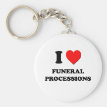 Jag älskar begravnings- processionar nyckelringar