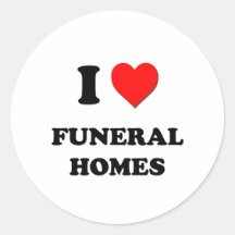 Jag älskar begravningsbyråar klistermärke