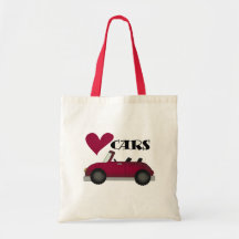 Jag älskar bilTshirts och gåvor Tote Bag