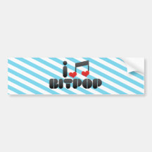 Jag älskar Bitpop Bildekaler