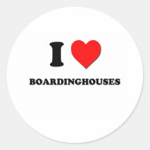 Jag älskar Boardinghouses Klistermärken