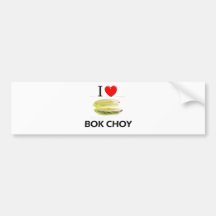 Jag älskar Bok Choy Bildekaler