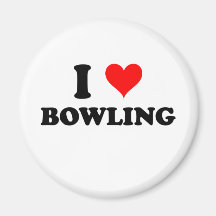 Jag älskar bowling magneter