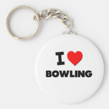 Jag älskar bowling nyckelring