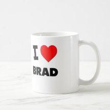 Jag älskar Brad Kaffe Koppar