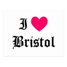 Jag älskar Bristol Vykort