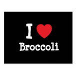 Jag älskar broccolihjärtaT-tröja Vykort