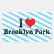 Jag älskar Brooklyn Park, United States Rektangelformade Klistermärken