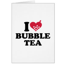 Jag älskar bubblar Tea Hälsnings Kort