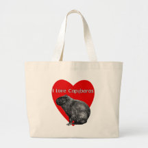 Jag älskar Capybaras 2 Tygkasse