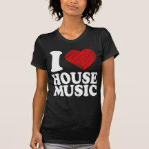 Jag älskar coola för konst för husmusikhjärta Remi T-shirts