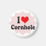 Jag älskar Cornhole Magnet För Kylskåp