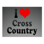 Jag älskar crosst country vykort