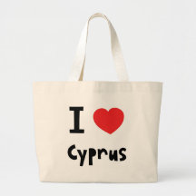 Jag älskar Cypern Tote Bag