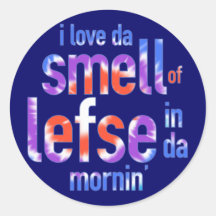 Jag älskar Da-lukten av Lefse i Da Mornin Runda Klistermärken