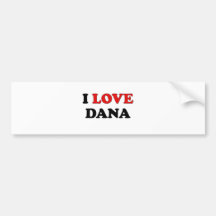 Jag älskar Dana Bildekaler