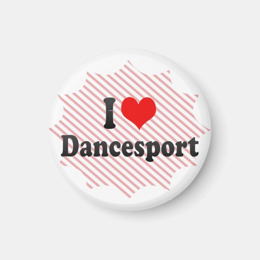 Jag älskar Dancesport Magneter För Kylskåp