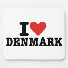 Jag älskar Danmark Musmattor