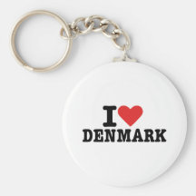 Jag älskar Danmark Nyckel Ringar