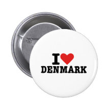 Jag älskar Danmark Pins
