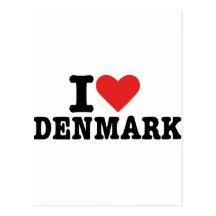 Jag älskar Danmark Vykort