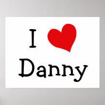 Jag älskar Danny Print
